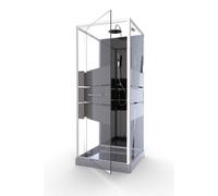 Cabine de douche Study - 80 x 80 cm - porte pivotante AURLANE