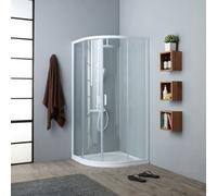CABINE DE DOUCHE TRANSPARENT ANGULAIRE 90X90 CM VENERE