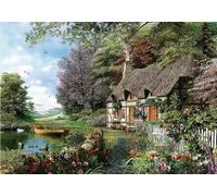 Cabine De Montagne 1000 Pièces Jigsaw Puzzle en Bois,Jeu D'Adresse pour Toute La Famille,pour Adultes Jeu Éducatif Défi Jouets 1000 Pièces,Puzzle Impossible,Puzzles pour Adultes Enfants