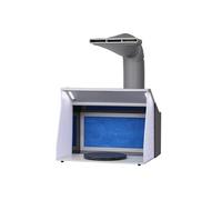 VEVOR Cabine de Peinture Aérographe 405x330 x 355 mm Cabine de Pulvérisation Portable 5,2 m³/min Double Ventilateur Cabine d’Aspiration avec Éclairage LED Plateau Tournant pour Modélisme Bricolage