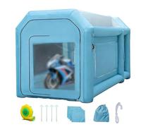 Cabine de peinture gonflable avec système de filtre à air - Station de travail portable pour projets automobiles et motos