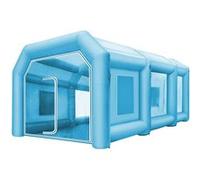 VEVOR Cabine de Peinture Gonflable 8 x 4,5 x 3 m, Tente de Peinture pour Voiture en Tissu Oxford 210D, Station de Travail pour Pose de Peinture avec 2 Ventilateurs Puissants, pour Garage Atelier