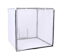 Cabine de Peinture Portable avec Filtre et Rideau en Maille, Porte et Fenêtre en Maille de 75 X 75 X 75 Cm pour Travaux de Peinture Automobile sur Meubles, Tente de Peinture