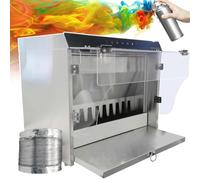 Cabine de peinture professionnelle avec double filtration, aspiration à haut débit d'air et débit de rideau d'eau pour une peinture efficace et un contrôle de la poussière