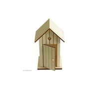 Artemio Lot de 2 cabines de Plage en Bois Beige 14 x 8,5 x 7 cm 14001462