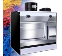 Cabine de pulvérisation aérographe avec cascade et rideau d'eau, système d'air d'échappement, éclairage LED, éclairage par aérographe pour modélisme, gâteau, nail art, poterie