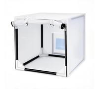 Cabine de pulvérisation de peinture pour aérographes avec filtre et rideau, outil de peinture amovible multifonction avec sac de rangement inclus