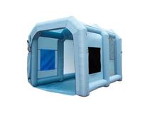 Cabine de pulvérisation gonflable pour voiture - Tente de peinture portable avec souffleurs, abri gonflable de qualité professionnelle pour peinture et détails automobiles
