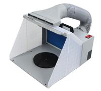 Cabine de Pulvérisation Pliable avec Lumière LED, Support Aérographe avec Filtre, Studio Pleine Transparence, équipé d'un Plateau