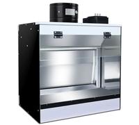 Cabine de pulvérisation portable pour aérographe avec rideau d'eau et éclairage LED pour travaux manuels, peinture et modélisme