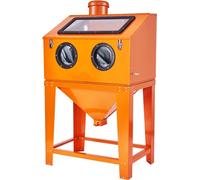 Cabine de sablage 90 gallons - Sableuse haute performance avec système de collecte des poussières 1,8 gallon - 40-120 PSI - Pistolet de sablage et 4 buses pour éliminer la peinture et la rouille - Sup