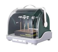 Cabine de séchage de peinture de modèle 120 W, cabine de séchage de peinture de modèle de passe-temps, avec mode air frais, boîte de filtre à eau et couvercle anti-poussière transparent, pour peinture