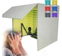 cabine d'enregistrement de bureau, Cabine de son portable, boîte d'isolation for microphone, pliable, réduit l'écho et la réverbération(Purple)
