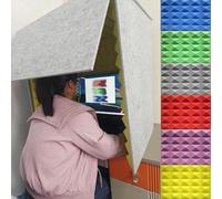 cabine d'enregistrement de bureau, Cabine de son portable, cabine d'isolation for microphone, équipement d'enregistrement for, studio à fabriquer soi-même(Red)