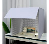 cabine d'enregistrement de bureau, Cabine vocale portable, équipement d'enregistrement audio de qualité studio(Gris)