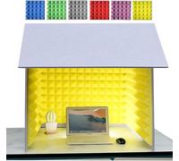 Cabine d'enregistrement insonorisée pour studio de musique, podcasts et chant - Boîte de bureau portable pour enregistrement à domicile