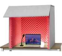 Cabine D'enregistrement Vocale Portable Housse Insonorisée De Bureau Boîtier De Cabine D'enregistrement Fabriqué par Nos Soins Bouclier D'absorption Vocale,05,80X80X80CM