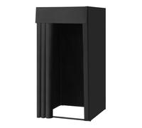 VEVOR Cabine d'Essayage 99x99x198 cm, Vestiaire Portable avec Rideaux Épais en Polyester et Crochet, Espace d'Intimité pour Magasin, Boutique, Centre Commercial, Atelier de Couture, Extérieur, Noir