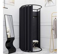 Cabine d'essayage de Magasin de vêtements, Cabine d'essayage temporaire, vestiaire, Rideau de Porte, Centre Commercial, vestiaire Simple avec Rail, présentoir de Dressing Portable
