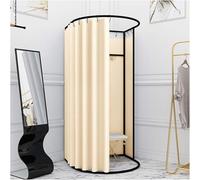 Cabine d'essayage de Magasin de vêtements, Cabine d'essayage temporaire, vestiaire, Rideau de Porte, vestiaire Simple pour Centre Commercial avec Rail, présentoir de Dressing Porta