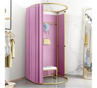 Cabine d'essayage de Magasin de vêtements, Cabine d'essayage temporaire, vestiaire, Rideau de Porte, vestiaire Simple pour Centre Commercial avec Rail, présentoir de Dressing Porta