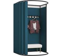 Cabine d'essayage de Magasin de vêtements, cloison de confidentialité, présentoir Portable pour vêtements à Langer, vestiaire temporaire Simple pour Le Centre Commercial, Rideau oc