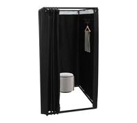 Cabine d'essayage indépendante, noire, pour les magasins de vêtements