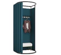 cabine d'essayage mobile Cabine d'essayage mobile temporaire for magasin de vêtements, cabine d'essayage pliable en forme de U avec protection de la vie privée cabine d'essayage(Color4,85*80*200cm)