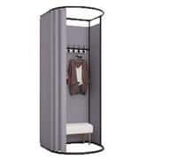 Cabine d'essayage Mobile temporaire for Magasin de vêtements, Cabine d'essayage Pliable en Forme de U avec Protection de la Vie privée(Color2,100 * 95 * 200cm)
