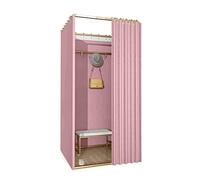 Cabine d'essayage portable avec pare-soleil - Cloison de séparation mobile pour vestiaire temporaire pour magasins de vêtements, espace à langer spacieux et pratique