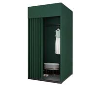 Cabine d'essayage Portable, Cabine d'essayage Pliable, Cabine d'essayage Mobile avec Rideau d'ombrage, Boucles de Suspension, Bases Stables(Groen,100 * 100 * 200)