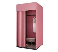 Cabine d'essayage portable, Cabine d'essayage pliable portable, rideau d'ombrage, base stable, multicolore, plusieurs tailles(Roze,80x80x200cm)