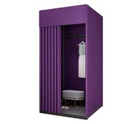 Cabine d'essayage portable, Cabine d'essayage pliable portable, rideau d'ombrage, base stable, multicolore, plusieurs tailles(Lila,80x80x200cm)