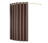 Cabine d'essayage Portable for Magasin de vêtements, avec Tringle à Rideau d'ombrage et Crochet for vestiaire Bureau ou Centre Commercial(Brown,80x80x200cm)