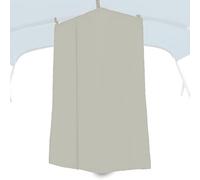 Cabine d'Essayage Portable Légère et Imperméable - Tente de Confidentialité Pliable à Installation Rapide pour Camping, Plage, Jardin, Bateau, Voyage - Tissu Oxford 420D (Blanc cassé)