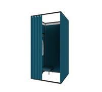 Cabine D'essayage Portable, Mobile Magasin de Vêtements Vestiaire, D'intimité Privé Cabine Salle D'essayage, Temporaire Écran De Confidentialité pour Bureau Centres Commercial(Bleu, 85 x 85 x 200)