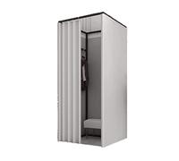 Cabine d'essayage portable - Vestiaire temporaire mobile spacieux du sol au plafond pour les commerçants, solution idéale pour les vestiaires urbains
