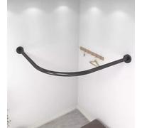 Cabine D'essayage Tringle À Rideaux Pour Dressing Pour Magasin De Vêtements, 80 90 100 120 Cm Anti-affaissement Tringle À Rideau De Douche D'angle, Facile À Installer Barre De Protection De La Vie Pri