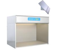 Cabine d'évaluation des Couleurs Profession, 4/5/6 Sources Lumineuses LED | Cabine d'évaluation des couleurs pour une analyse précise (impressions, quincaillerie, cuir, plastique, tissus)