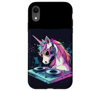 Cabine DJ licorne pour s'amuser et écouter de la musique sans arrêt Coque pour iPhone XR