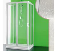 Cabine douche 3 côtés 70x70x70 CM en acrylique mod. Venere avec ouverture centrale