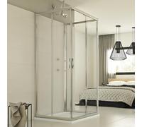 Cabine douche 3 côtés 70x90x70 CM H198 Transparent mod. Evolution Trio