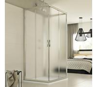 Cabine douche 3 côtés 80x100x80 CM H198 Opaque mod. Evolution Trio