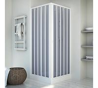 Cabine douche 75x75CM H185 en Plastique pvc modèle Energy avec l’ouverture centrale