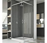 Cabine douche 80x100CM H185 transparent modèle junior