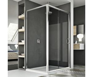 Cabine Douche 80x120 CM H185 transparent modèle Replay Duo 1 Portillon