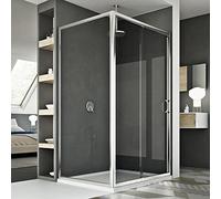 Cabine Douche 80x130 CM H185 transparent modèle Replay Duo 1 Portillon