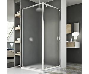 Cabine Douche 80x80 AP. 80 CM H185 granité C modèle Sintesi Duo 1 Portillon