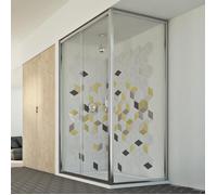 Cabine douche 90x100 CM H198 mod. Young Duo 1 Porte Transparent