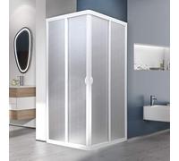 Cabine douche 90x90CM en acrylique mod. Smart avec ouverture centrale